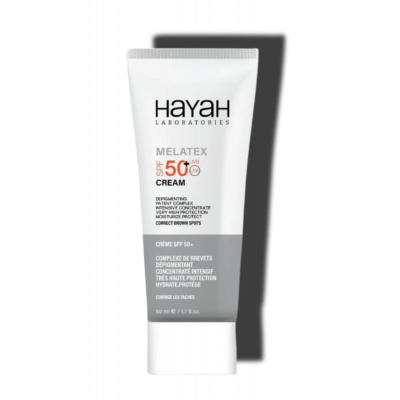 HAYAH LABORATORIES MELATEX CREAM SPF 50+ VERY HIGH PROTECTION — CORRECT BROWN SPOTS 50 ML